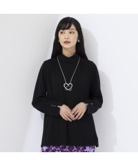 Liliane Burty/ソフトポンチ　重ねハイネックプルオーバーTシャツ/505709460