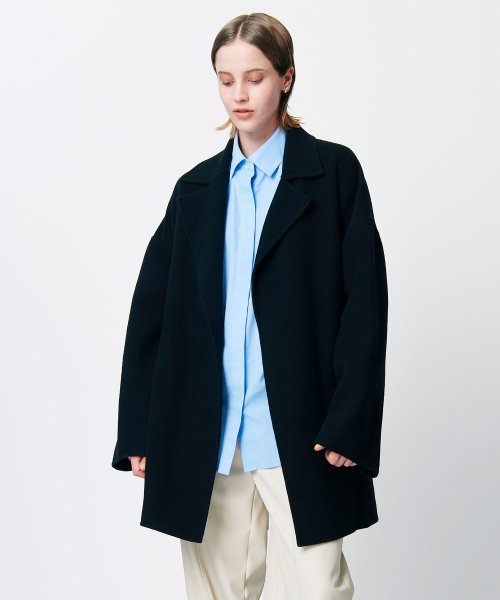 セール 50%OFF】ベルテッドミドル丈リバーコート(505710666 セール 50%OFF】ベルテッドミドル丈リバーコート(505710666