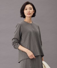 J.PRESS LADIES（LARGE SIZE）/ガンクラブチェック ペプラム カットソー/505710772