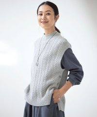 J.PRESS LADIES（LARGE SIZE）/【洗える】BUNNY ニット ベスト/505710783