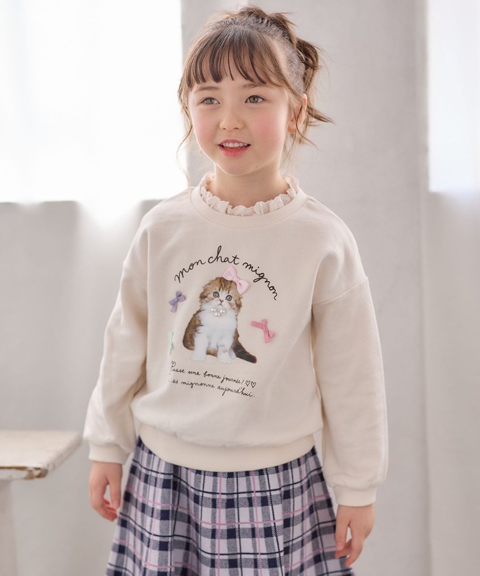 セール 40%OFF】フォトネコ 裏毛 トレーナー(505710825 セール 40%OFF】フォトネコ 裏毛 トレーナー(505710825