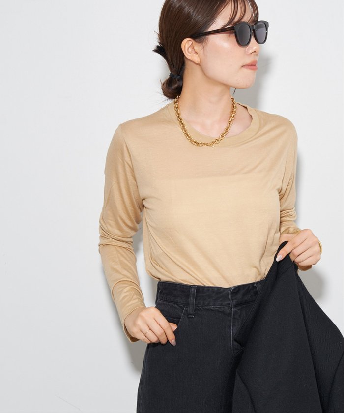 配送員設置 BASERANGE/ベースレンジ】LONG SLEEVE Tシャツ(505711342 トップス