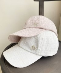 MAJESTIC LEGON/ツイードロゴ刺繍CAP/505637137