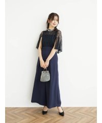 Rire fete/レースドッキングオールインワン（Navy）（Charcoal）/505725417