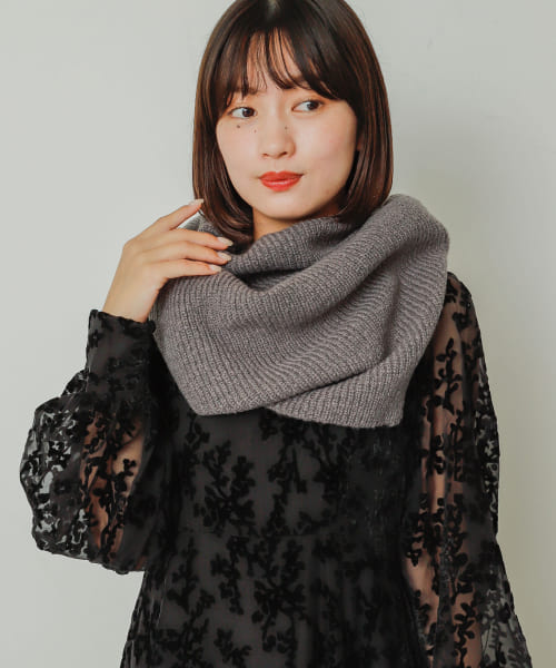 セール 50%OFF】サイドスリットネックウォーマー(505725635 セール 50%OFF】サイドスリットネックウォーマー(505725635