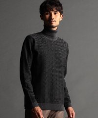 NICOLE CLUB FOR MEN/ヘリンボーン タートルネックニット/505656913