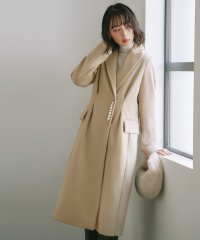 RUIRUE BOUTIQUE/ルイルエブティック RUIRUE BOUTIQUE ニットメルトンパールデザインチェスターコート/505706212