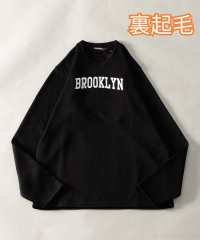 Nylaus select/Tシャツ メンズ 長袖 裏起毛 ロゴ プリント ニットフリース 長袖Tシャツ ニットTシャツ 裏起毛Tシャツ カットソー トップス 部屋着 ルームウェア パジャ/505725818