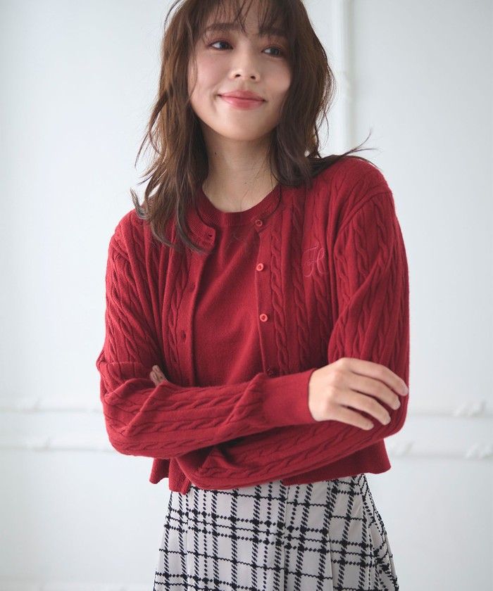セール 40%OFF】【古畑星夏さん着用・アンサンブル】ロゴ刺繍