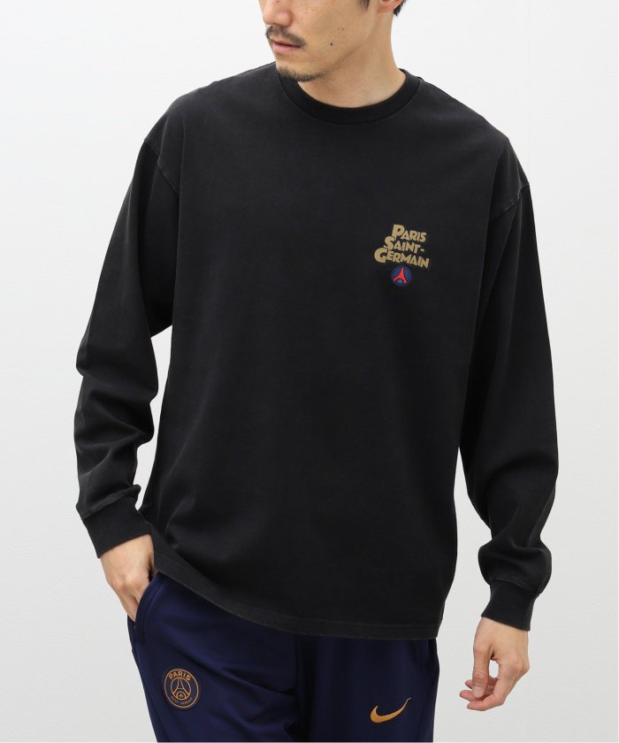 Paris Saint-Germain】カートゥーンロゴ プリント ロングスリーブ T