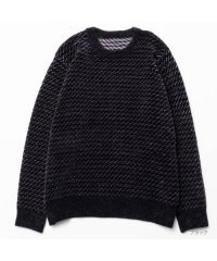 MAC HOUSE(men)/NAVY ネイビー バーズアイモールニット 161465500/505726212