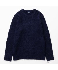 MAC HOUSE(men)/NAVY ネイビー ウール混ニット QMH/03891FW/505726214