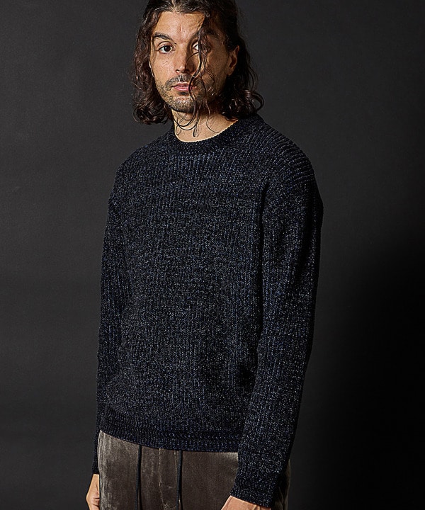 セール 30%OFF】引き揃え畦編みモールニット(505728386