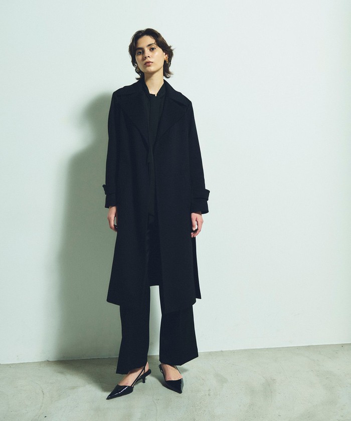 GRACE CONTINENTAL チェスターコート 36 ブラウン系 シャギーチェックチェスターコート / GRACE CONTINENTAL | GRACE