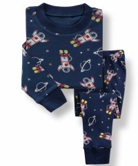 TeddyShop/テディショップ Teddyshop キッズ 長袖総柄プリントコットンルームウェアパジャマ 上下2点セット/504457038