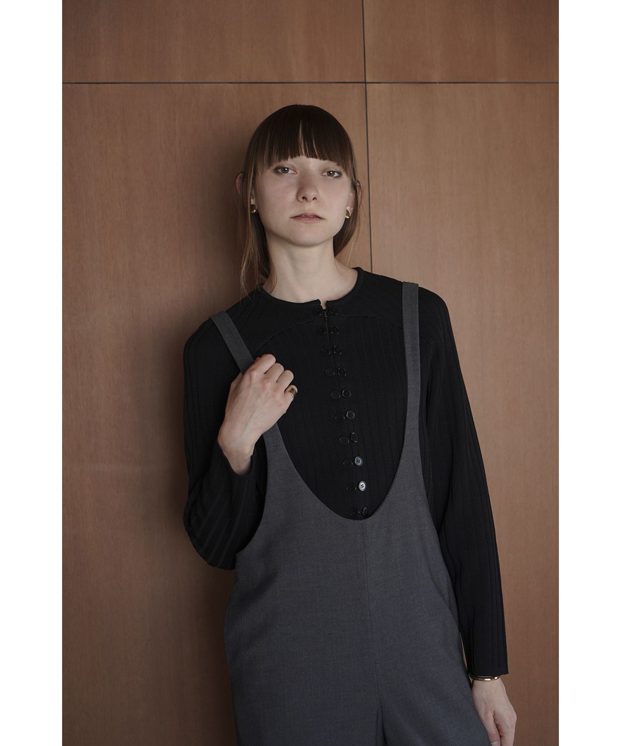 【安心発送】 TOPS(505708710) KNIT BUTTON UP LINE | fashion d - クラネ(CLANE) トップス