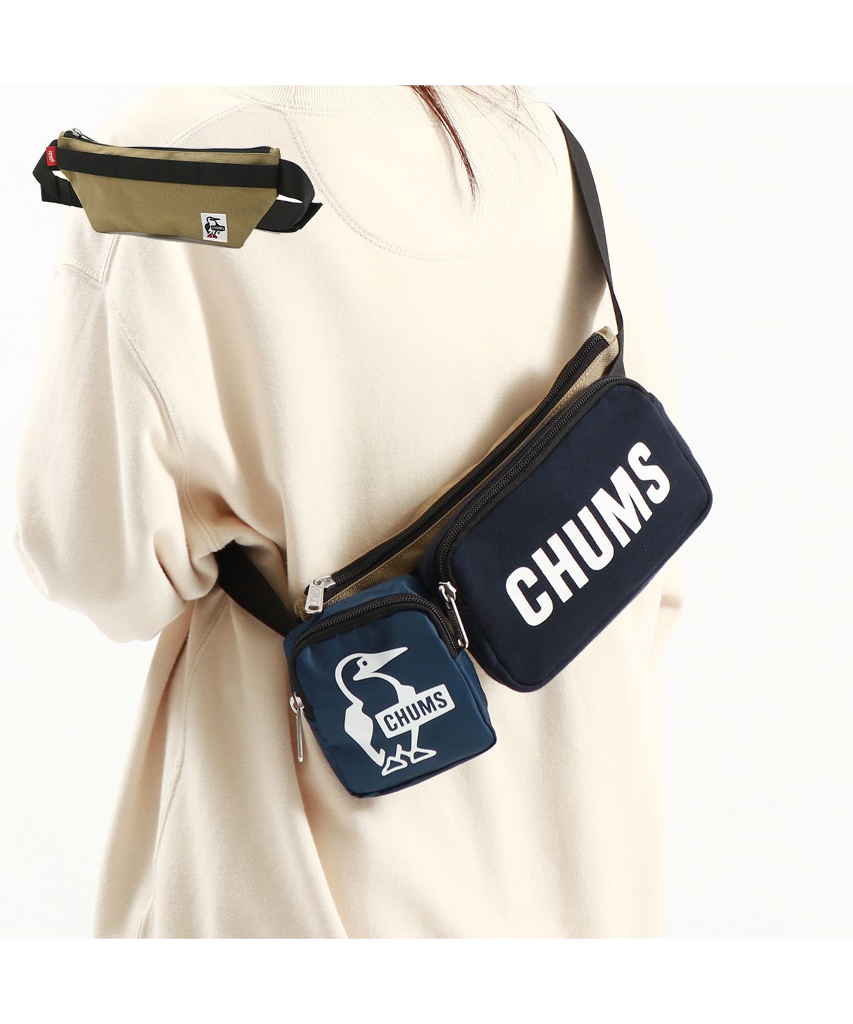 チャムス] ウェストボディーバッグ CHUMS Logo Waist Bag チャムス CHUMS チャムス ボディバッグ キッズ ウエストバッグ