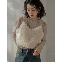 Re:EDIT/リエディ Re:EDIT [神山まりあさん着用][2024 AUTUMN COLLECTION][累計販売枚数1.3万突破！]チベットラムフェイクファービスチェ/505732203