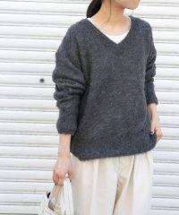 URBAN RESEARCH DOORS/FORK&SPOON　モヘアニットVネックプルオーバー/505732346