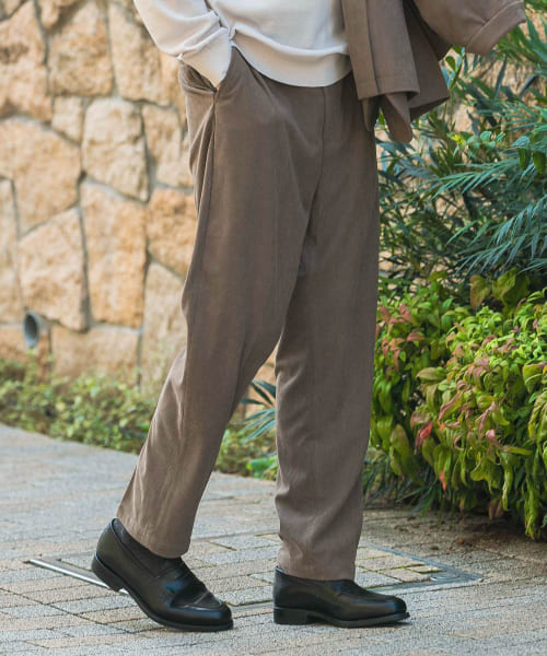 URBAN RESEARCH DOORS コーデュロイスーツ ブラウン セール】LIFE STYLE TAILOR コーデュロイコンフォータブル