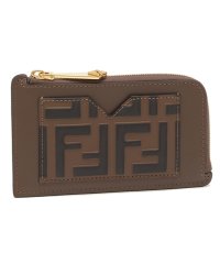 FENDI/フェンディ フラグメントケース カードケース FFダイヤモンド コインケース ブラウン レディース FENDI 8M0489 ADYM F13VK/505730645