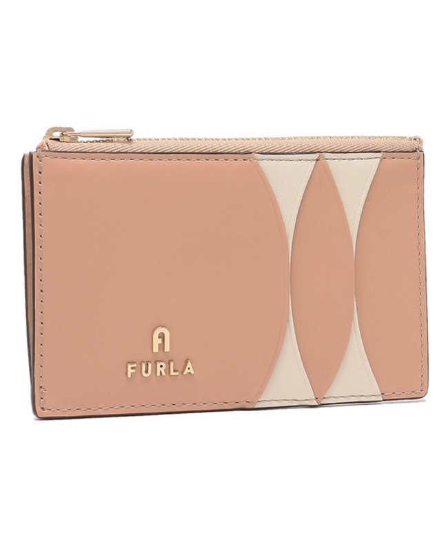 FURLA 名刺入れ ベージュ レザー FURLA ベージュ レザー 名刺入れ - メルカリ