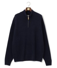 J.PRESS MENS/【KING SIZE】【Cash Lamb's Wool】畔編みハーフジップ ニット/505735132