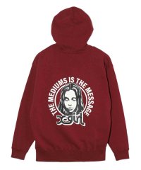 Xgirl/CIRCLE BACKGROUND FACE SWEAT HOODIE/505729184