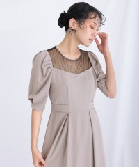 PourVous/プールヴー PourVous 結婚式パーティードレス七分袖とロングリボンベルトセレモニーフォーマル ワンピース 20代 30代 40代/505727003