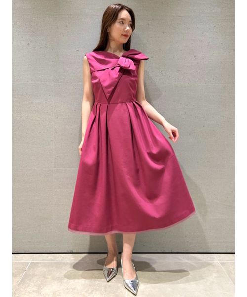 YUMIKATSURAforCELFORD】アシンメトリーリボンドレス