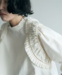 marjour/SHOULDER PLEATS BLOUSE/505736500