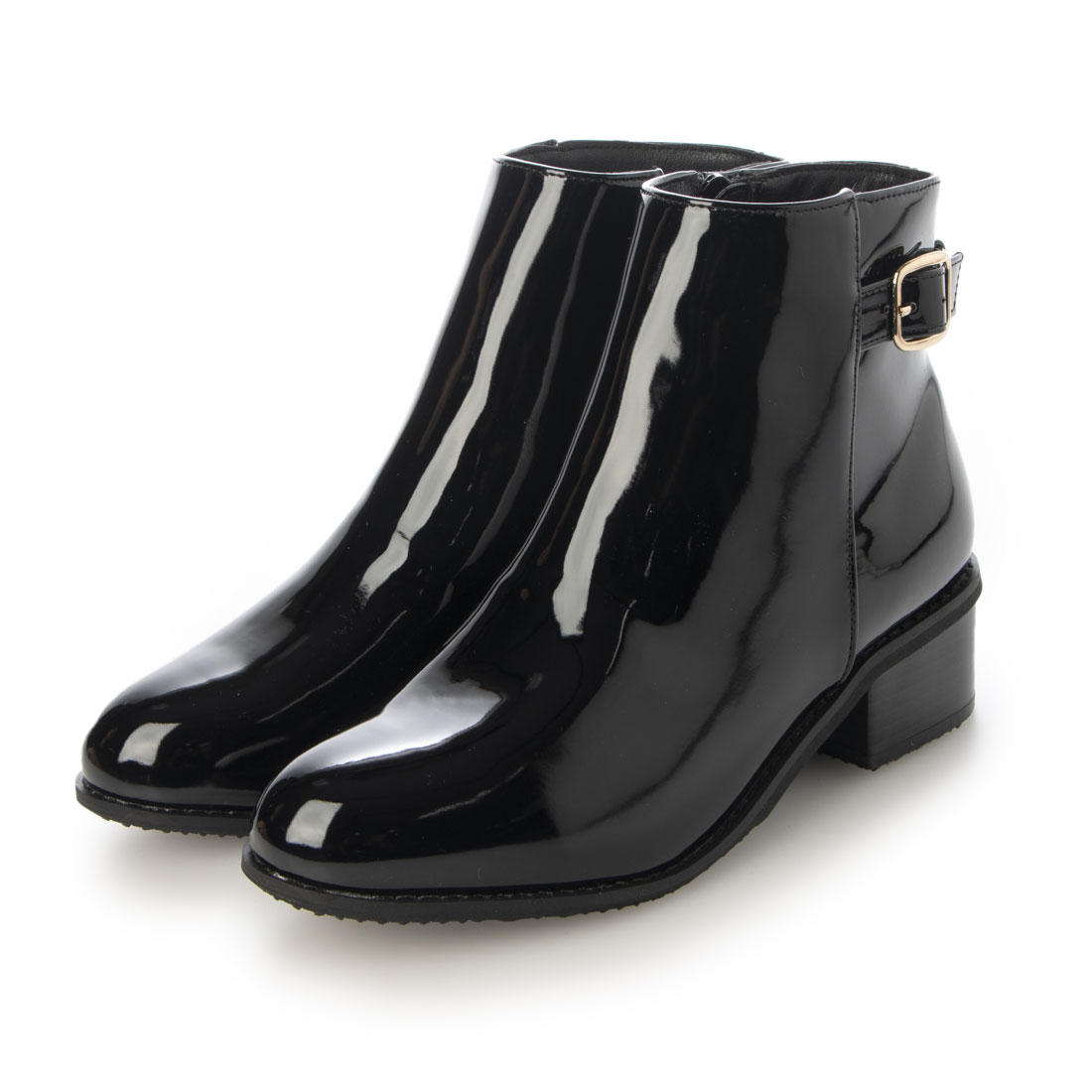 ハンター レインブーツ REFINED GLOSS MID HEEL ブルー（HUNTER