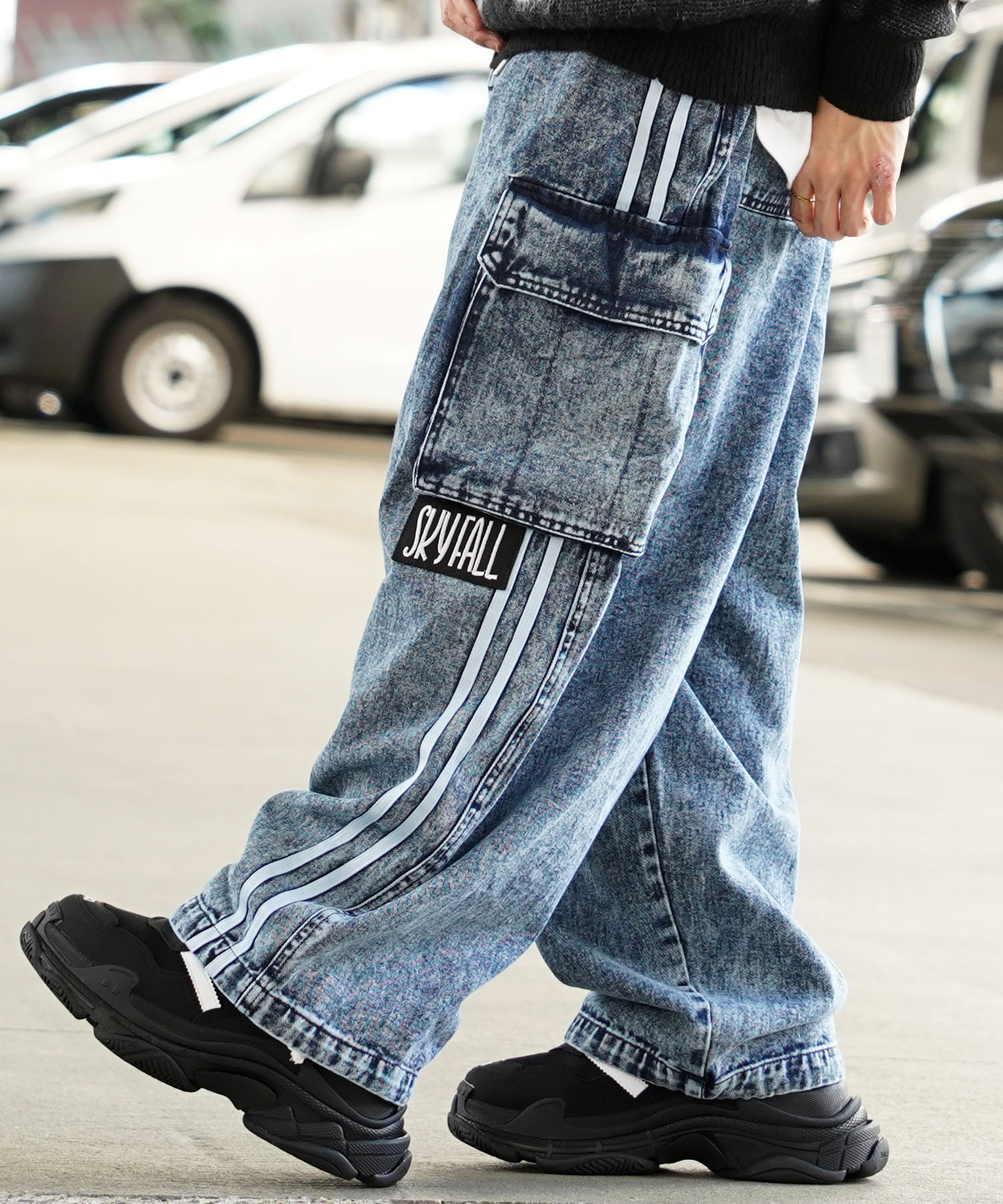 ワンフォークロージング 1111clothing ◇バルーンカーゴ ライン ワンフォークロージング 1111clothing ◇バルーンカーゴ ライン