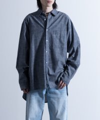 Nylaus/ビッグシルエット ロングスリーブ シャンブレールーズシャツ/503636726