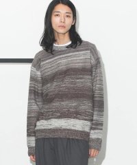 スペースダイカラーブロックニット