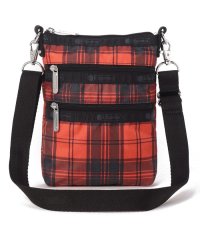 LeSportsac/3 ZIP CROSSBODYレッドタータン/505706554