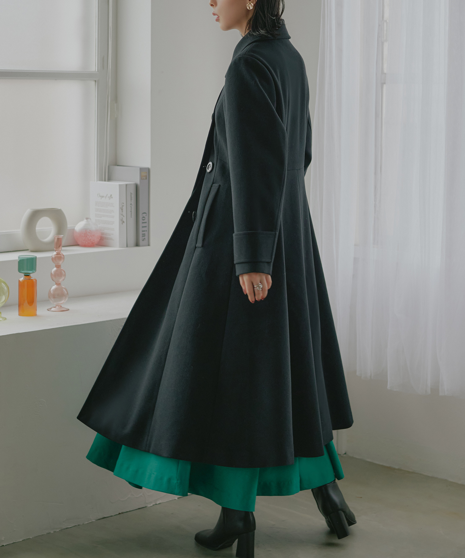ルイルエブティック RUIRUE BOUTIQUE ウーリーストレッチフレア