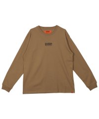 UNIVERSAL OVERALL/ユニバーサルオーバーオール UNIVERSAL OVERALL Tシャツ 長袖 ロンT カットソー メンズ CENTER LOGO ブラック ホワイト チャコー/505737305