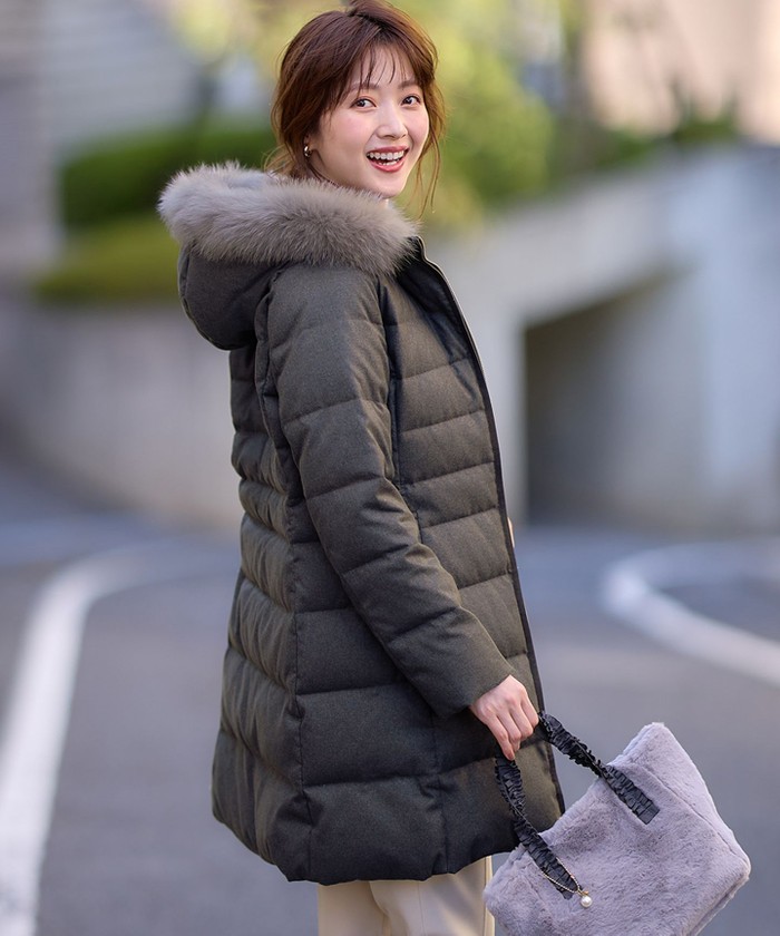 any sis チェスターコート ベージュ ファスナー 寝っ転が ファー any sis チェスターコート ベージュ ファスナー 寝っ転が ファー