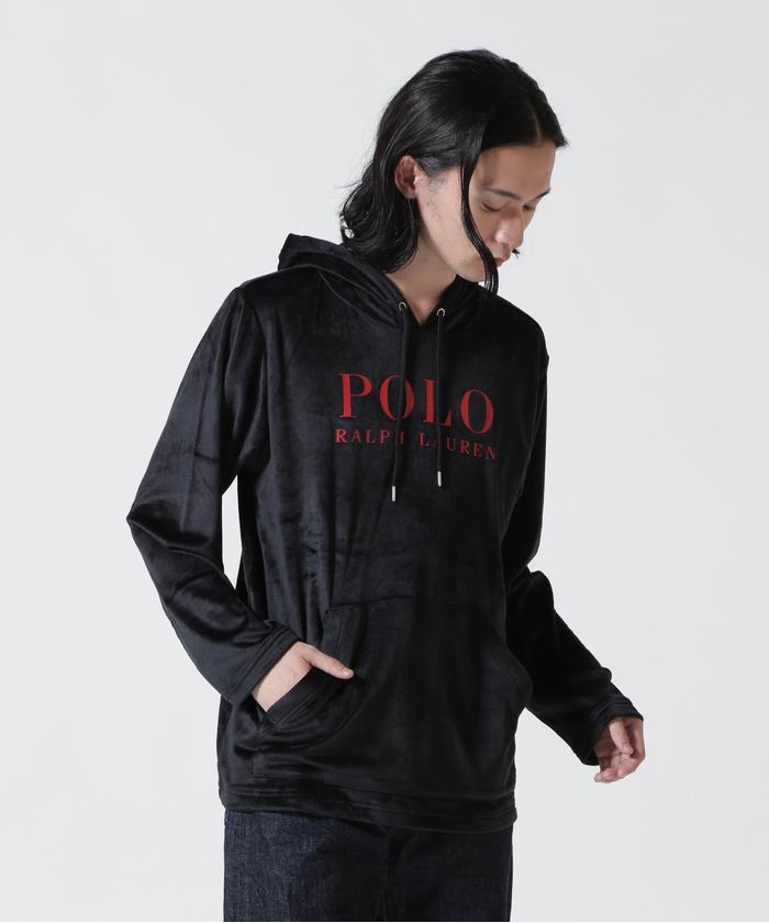 【POLO RALPH LAUREN】　ベロア　パーカー　サイズ　M POLO RALPH LAUREN/ポロラルフローレン/BRUSHED VELOUR L/S