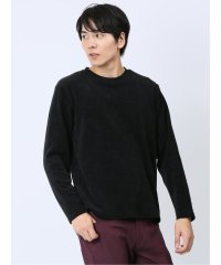 TAKA-Q/ジャガードモール クルーネック長袖Ｔシャツｖ/505737919