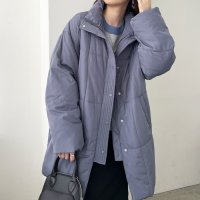 GeeRA/ジーラ GeeRA スタンドカラーフェイクダウンコート/505472161