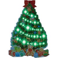 cinemacollection/CHRISTMAS グリーティングカード メロディ JXPM24 クリスマスカード 立体 緑ツリーにクリスマス小物 サンリオ プレゼント ポップアップ グッズ /505738459