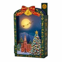 cinemacollection/CHRISTMAS グリーティングカード メロディ JXPM7 クリスマスカード 立体 夜空を飛ぶサンタ サンリオ プレゼント ポップアップ グッズ /505738473