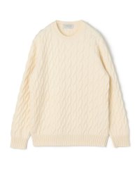 TOMORROWLAND MENS/TOMORROWLAND TRICOT スーパーファインラムウール ケーブルクルーネックプルオーバー/505739078