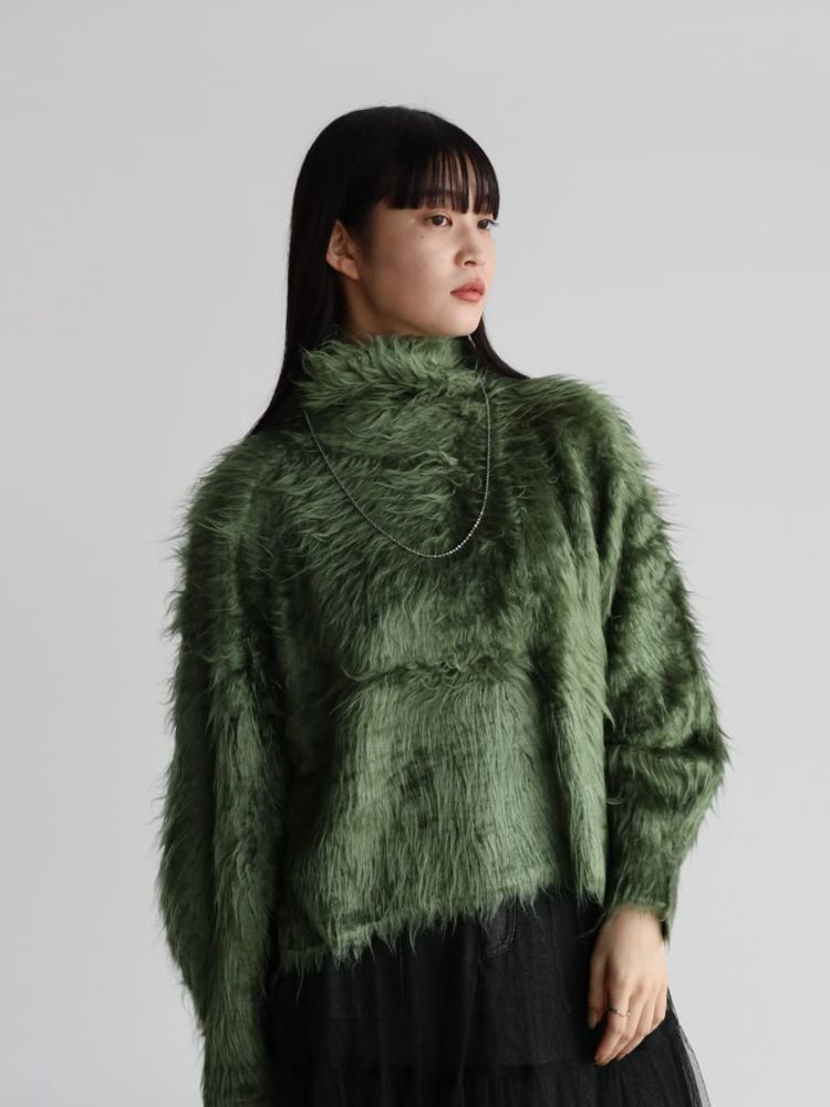 RADIATE シャギーロゴニット 新品 セール】ラディエイト RADIATE ハイネックシャギーニット