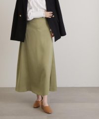 N Natural Beauty Basic/マットサテンＡラインロングスカート《S Size Line》/505739295