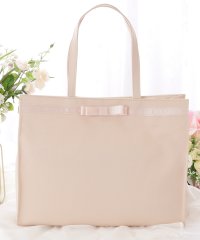 Lace Ladies/レースレディース Lace Ladies グログランリボン付きブラックトートバッグ/505739566