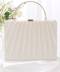 Lace Ladies/レースレディース Lace Ladies スクエア型プリーツメタリックハンドバッグ/505739577