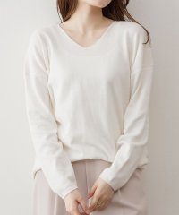 atONE/アットワン atONE Vネックサイドタックセーター/505739853